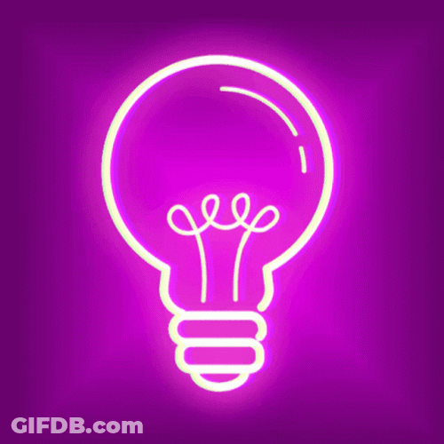 Light Purple Pink Neon Bulb GIF