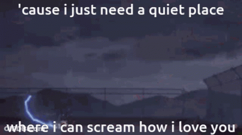 Light Saber Saying Cause I Just Need A Quiet Place GIF