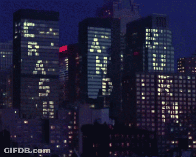 Light Trick Building Crash And Burn GIF
