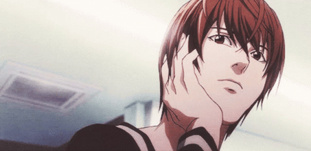 Light Yagami Blank Expression GIF