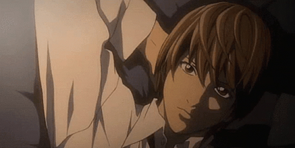 Light Yagami Chill In Bed GIF