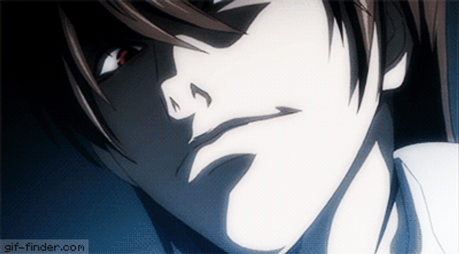 Light Yagami Curious Stare GIF