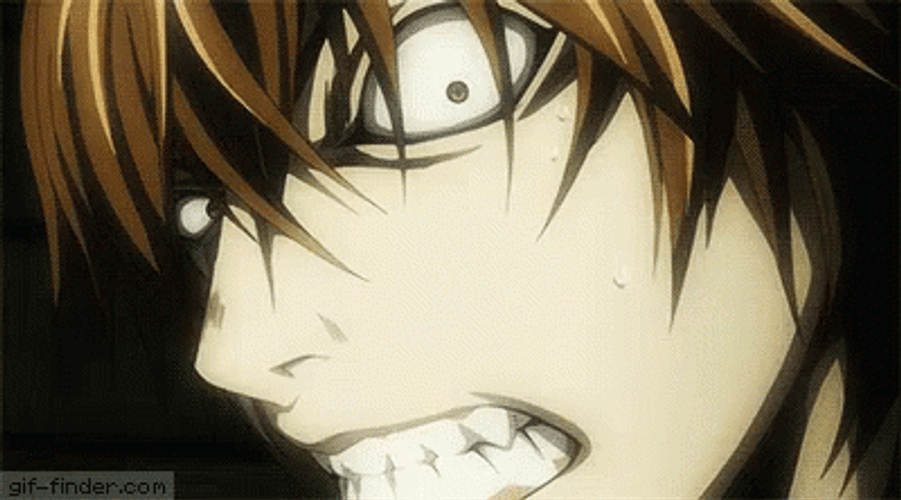 Light Yagami Embarrassed Looks GIF