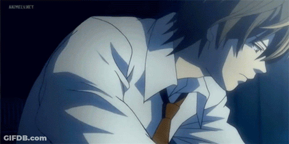 Light Yagami Holding A Pen GIF