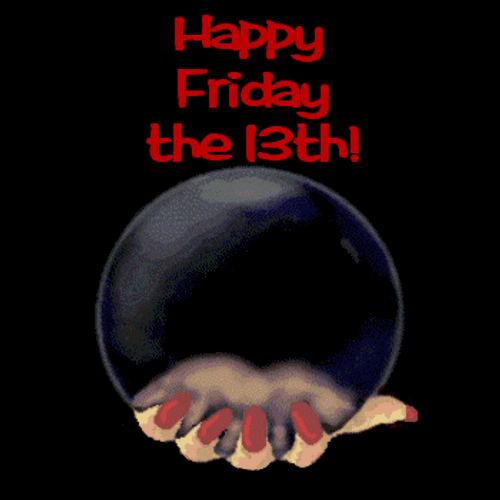 Lighting Crystal Ball On Friday 13Th GIF