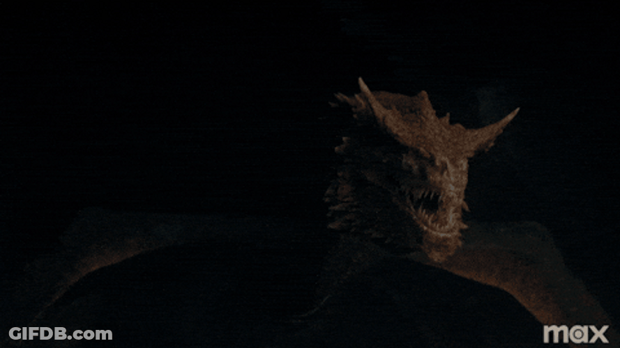 Lighting Roaring Vhagar Dragon GIF