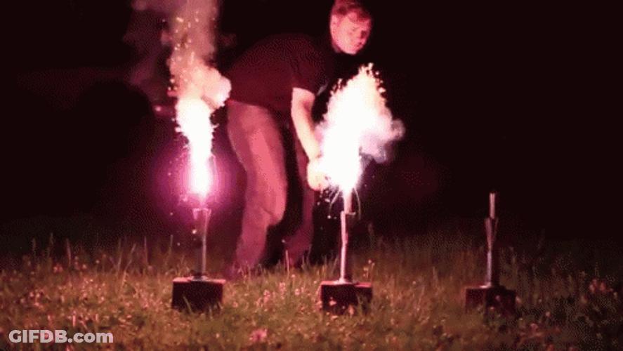 Lighting Sparkler Firecracker GIF