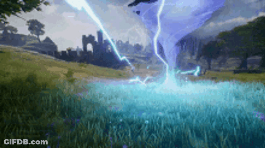Lighting Striking A Field GIF
