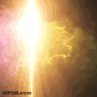 Lightning Bolt From White Object GIF