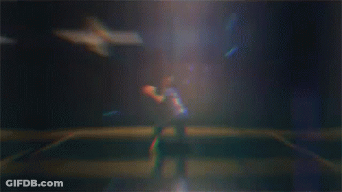 Lightning Bolt Hitting Building With Flufface Glowing GIF