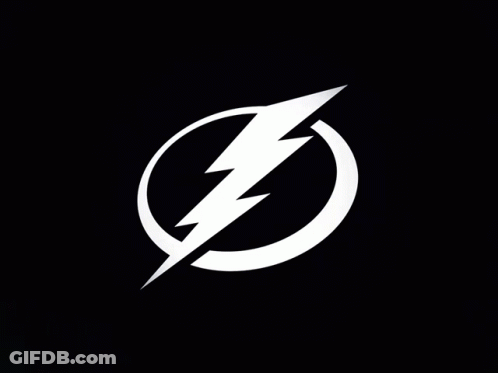 Lightning Bolt In Cloudy Sky GIF