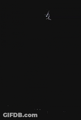 Lightning Bolt Strikes Ground GIF