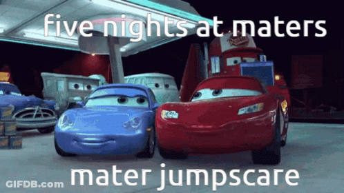 Lightning McQueen And Sally Standing Together GIF