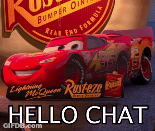 Lightning McQueen Car With Rusteze GIF