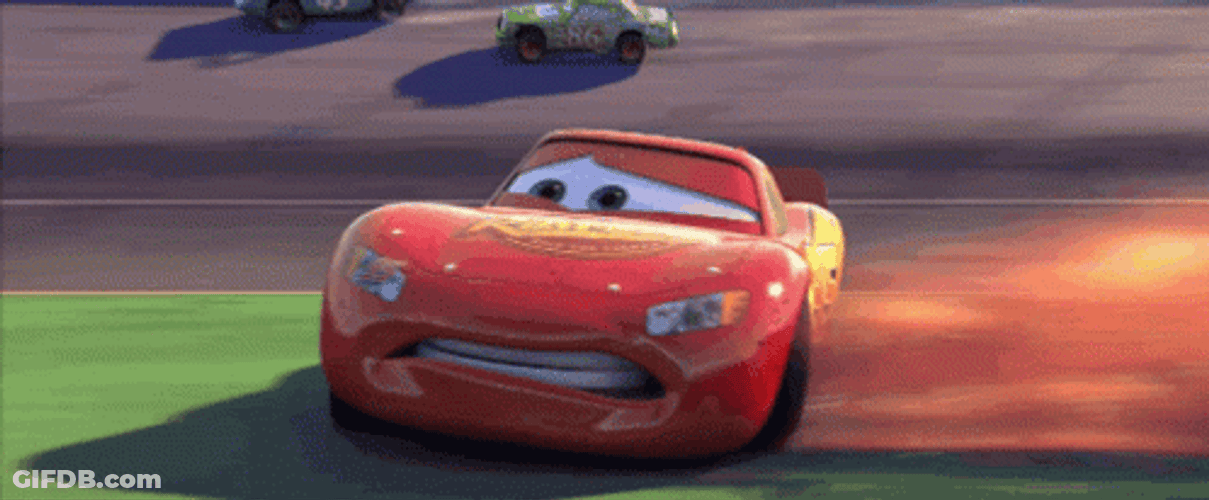 Lightning Mcqueen Drift Cars GIF