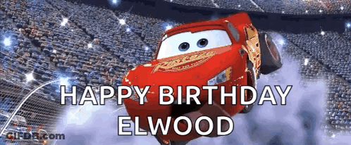 Lightning McQueen Flying Through Air GIF