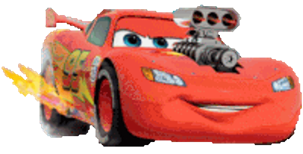 Lightning Mcqueen Hot Rod Sticker GIF