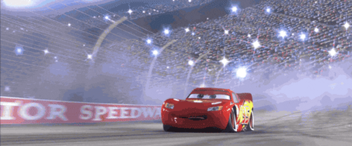 Lightning McQueen Jump Cars Cool Race GIF