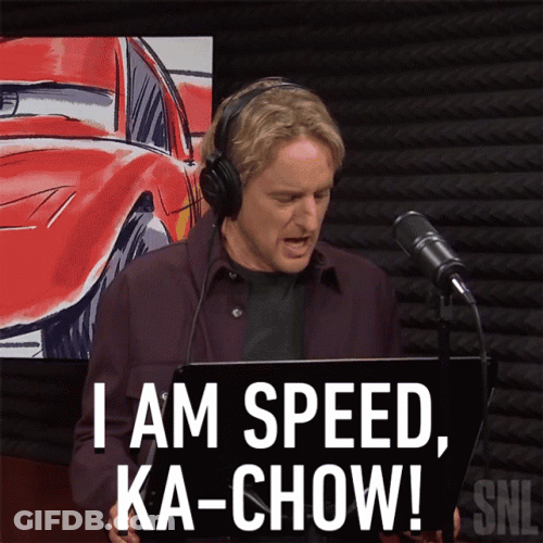 Lightning Mcqueen Kachow Owen Wilson GIF