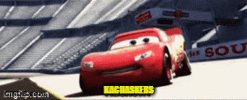 Lightning McQueen Racing GIF