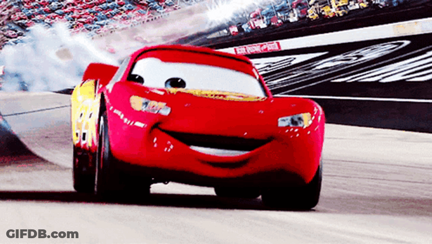 Lightning Mcqueen Winking Yeah Kachow GIF
