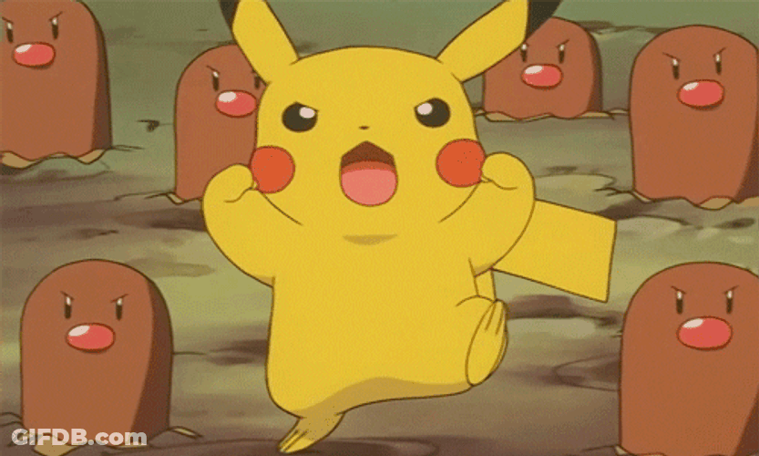 Lightning Pikachu Crazy GIF