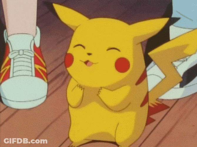 Lightning Pikachu Happy Excited GIF