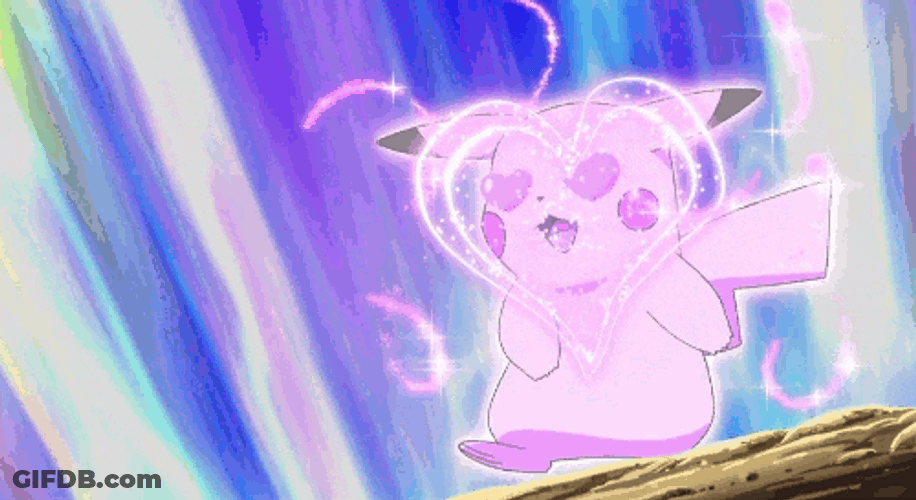 Lightning Pikachu In Love GIF