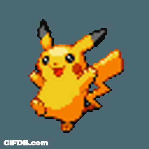 Lightning Pikachu Pokemon Pixelate GIF
