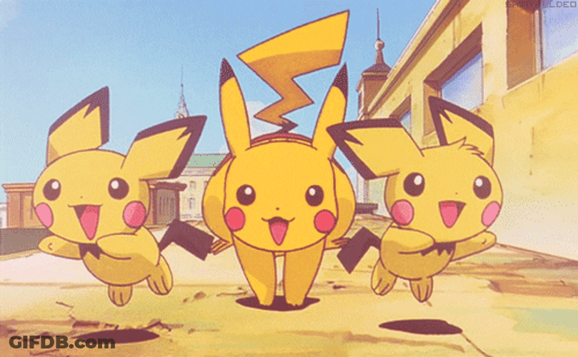 Lightning Pikachu Run Wild GIF
