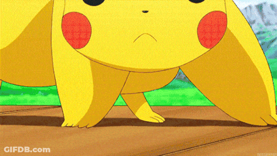Lightning Pikachu Smack Kiss GIF