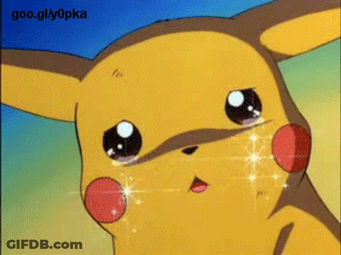 Lightning Pikachu Sparkly Eyes GIF