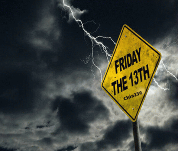Lightning Signage Friday The 13Th Meme GIF