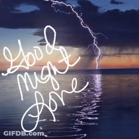 Lightning Storm Over Ocean Good Night June GIF