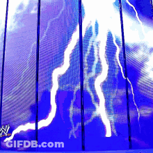 Lightning Strikes And Letter A GIF
