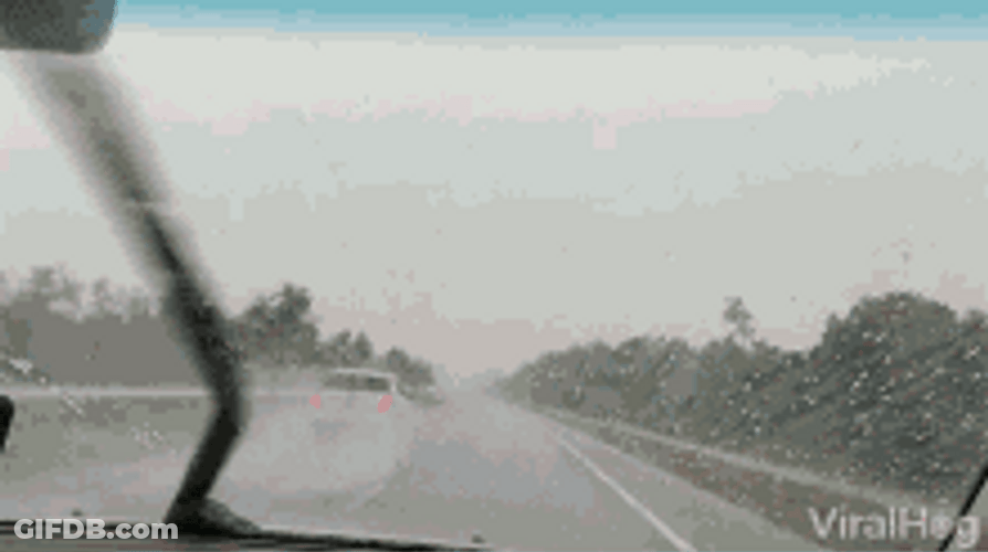 Lightning Striking A Car GIF