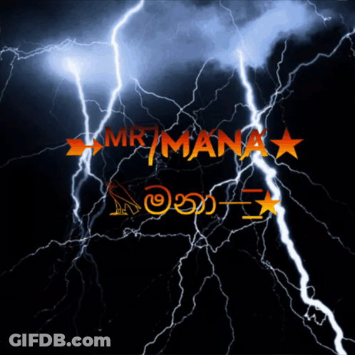 Lightning With Mr Mana Name GIF