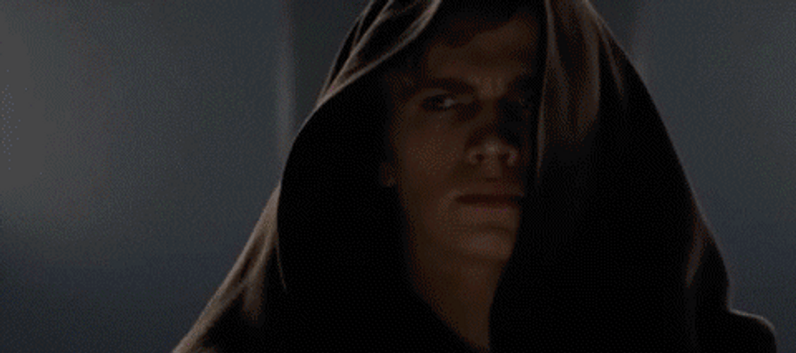 Lightsaber Nervous Laugh GIF