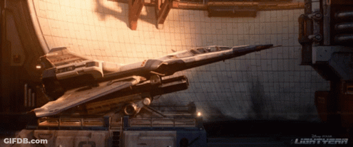 Lightyear Rocket Falling To Earth GIF