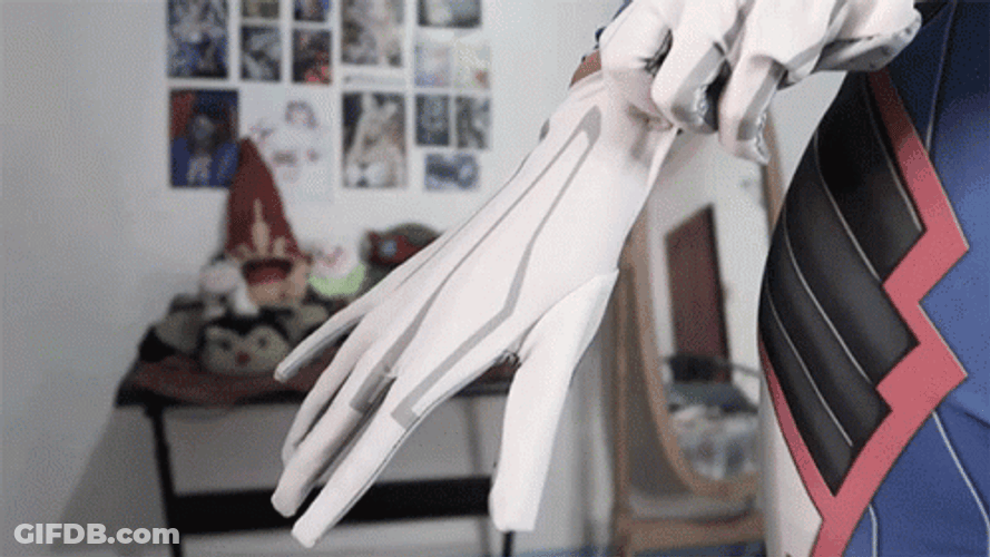 Like A Glove Cosplayer Hand GIF