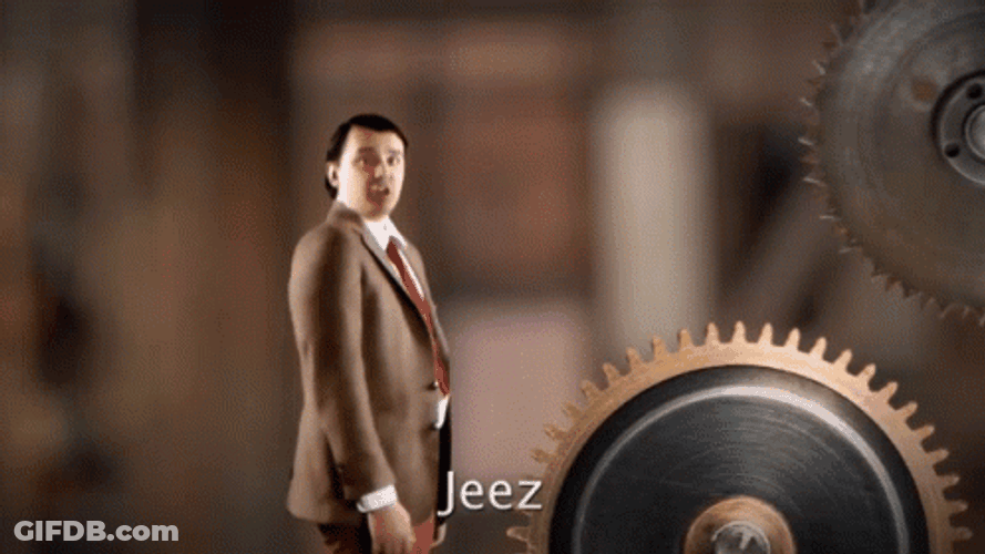 Like Gear On A Machine Mr. Bean GIF