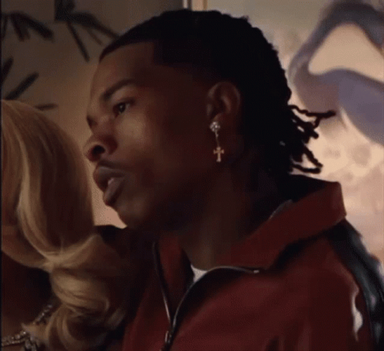 Lil Baby Cold Stare To The Side GIF