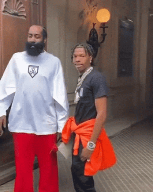 Lil Baby With James Harden Waving GIF