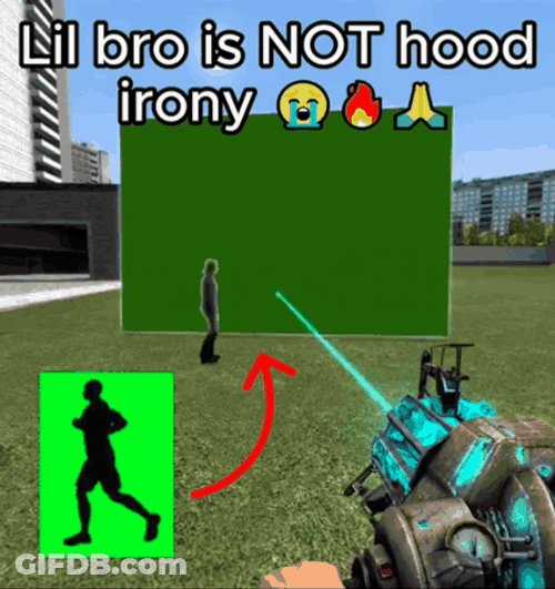Lil Bro Is Not Hood Irony GIF