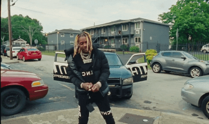 Lil Durk Fire Flash Effects GIF