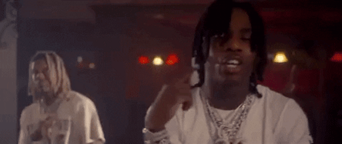 Lil Durk In White Shirt GIF