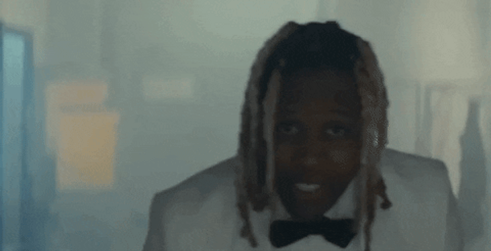 Lil Durk In White Tuxedo GIF
