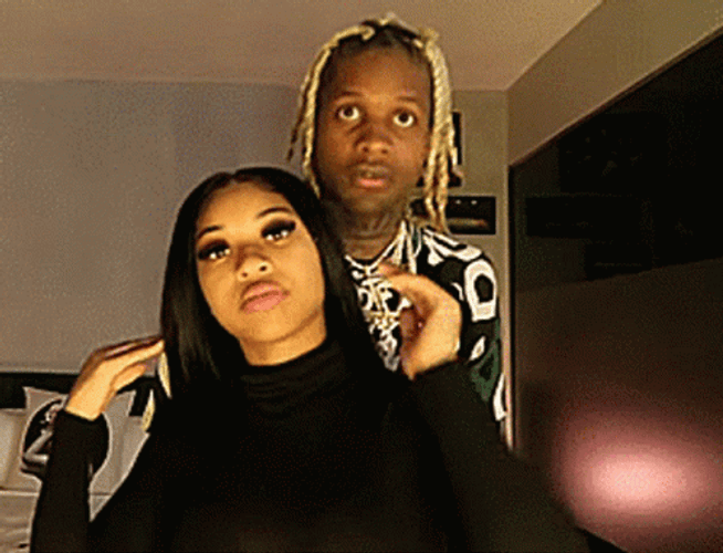 Lil Durk Kissing India Royale GIF