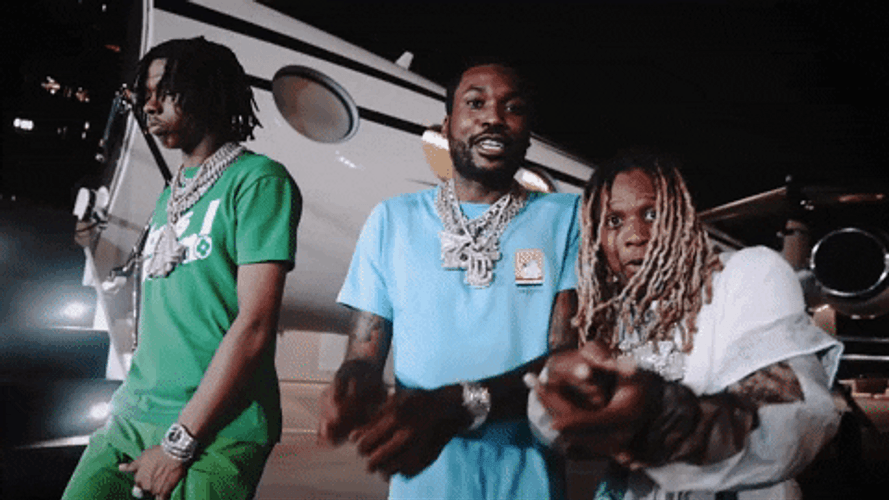 Lil Durk Pointing Gun Sign GIF