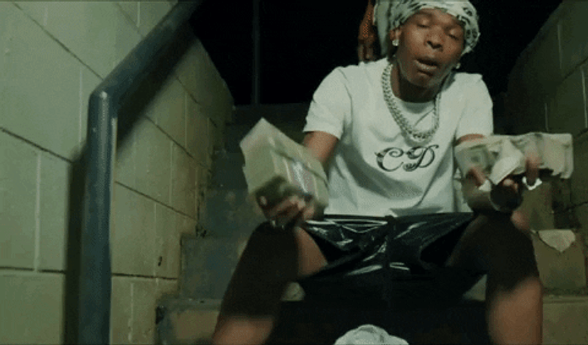 Lil Durk Showing Money GIF